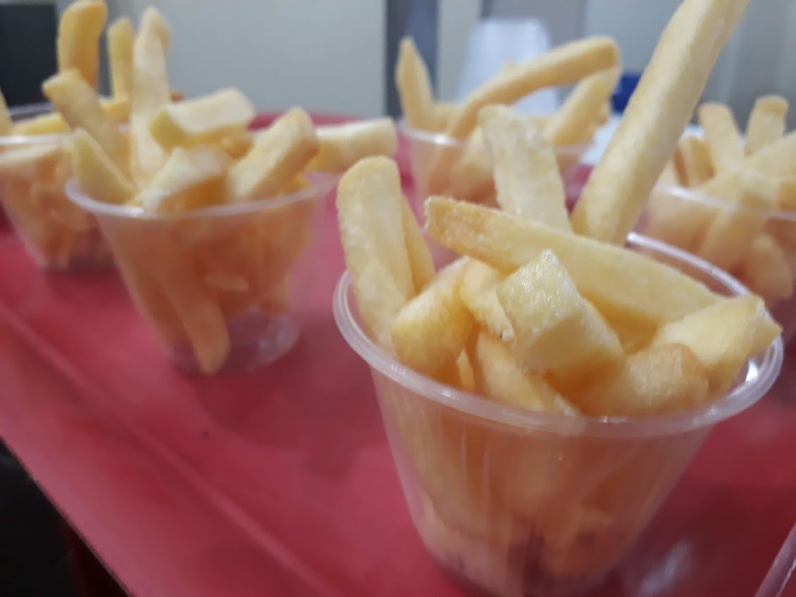 Batata frita em porções individuais